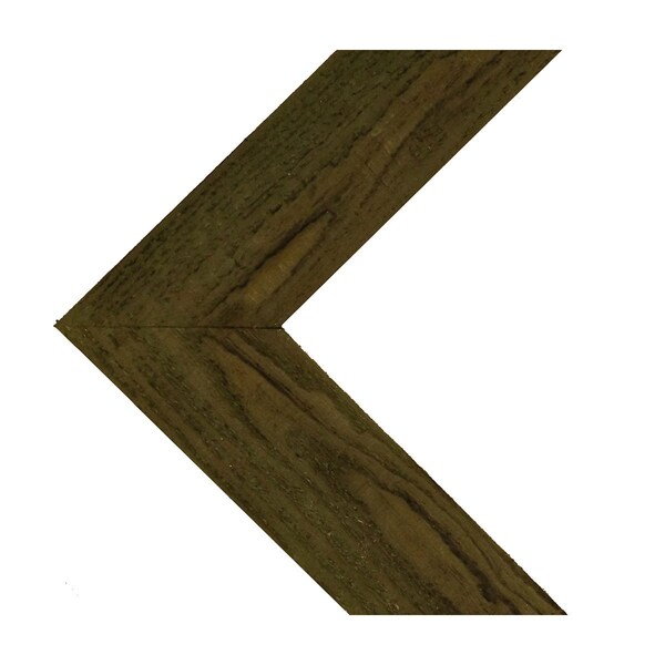 Ekena Millwork 11"W x 12"H x 3/4"D Vintage Farmhouse 3 1/2" Chevron, Barnwood Decor Collection, Restoration Green DECR11X12X075CHVGR - main